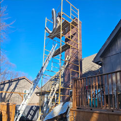 Chimney Under Rapair