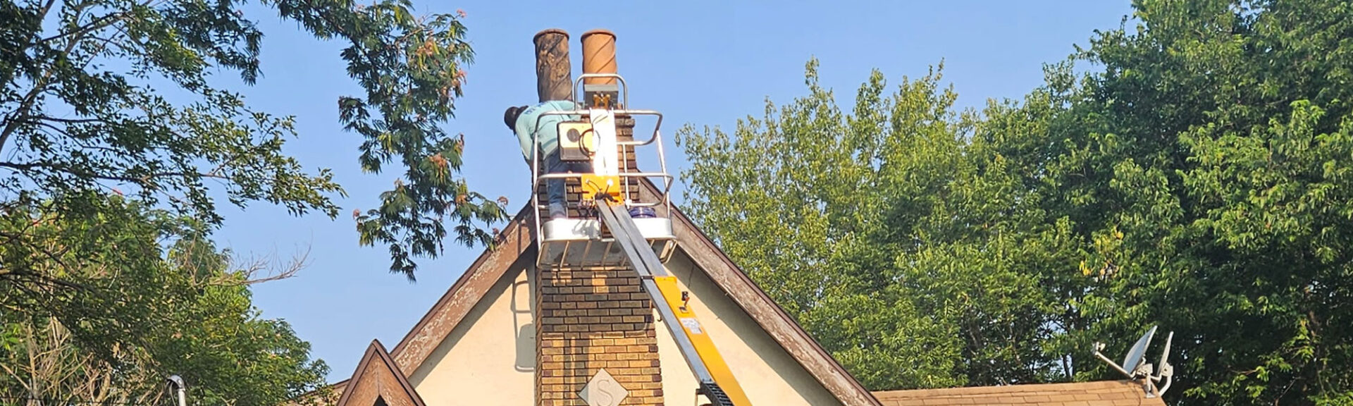Working On Chimney